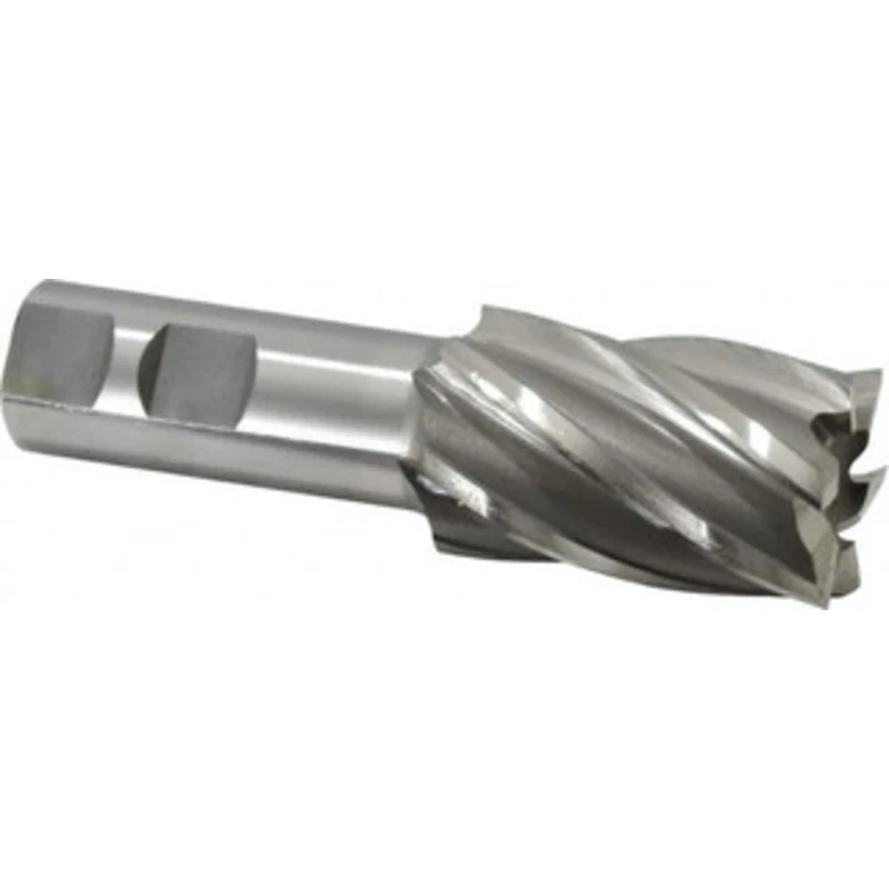 OSG 1-1/4, 2 LOC, 7/8 Shank Diam, 4-1/4 OAL, 6 Flute, Cobalt Square End Mill Single End, Uncoated, Spiral Flute, 30 H...